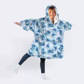   Disney Lilo és Stitch, A csillagkutya Blue belebújós plüss polár takaró, poncsó 7-14 év