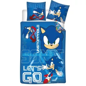   Sonic a sündisznó Unstoppable ágyneműhuzat 140×200cm, 65×65 cm