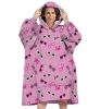 Barbie Glasses felnőtt belebújós plüss polár takaró, poncsó