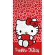Hello Kitty Hearts fürdőlepedő, strand törölköző 70x140cm (Fast Dry)