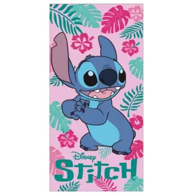   Disney Lilo és Stitch, A csillagkutya Tiki Time fürdőlepedő, strand törölköző 70x140cm (Fast Dry)