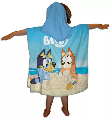 Bluey Sandcastle strand törölköző poncsó 55x110 cm (Fast Dry)