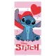 Disney Lilo és Stitch, A csillagkutya Sparkling Heart fürdőlepedő, strand törölköző 70x140cm