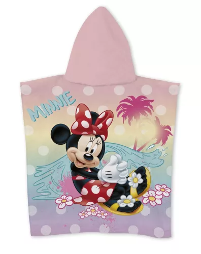 Disney Minnie Happy Days strand törölköző poncsó 55x110 cm (Fast Dry)