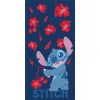 Disney Lilo és Stitch, A csillagkutya Flower Doodles fürdőlepedő, strand törölköző 70x140cm