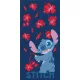 Disney Lilo és Stitch, A csillagkutya Flower Doodles fürdőlepedő, strand törölköző 70x140cm
