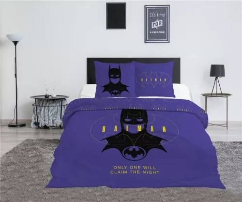 Batman Claim the Night dupla, kétszemélyes ágyneműhuzat 240×220cm, 65x65 cm