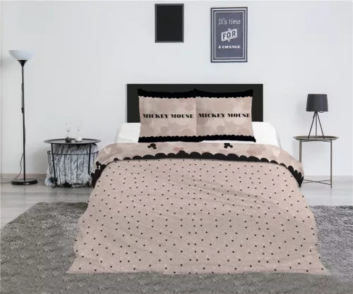 Disney Minnie Love Nights dupla, kétszemélyes ágyneműhuzat 240×220cm, 65x65 cm