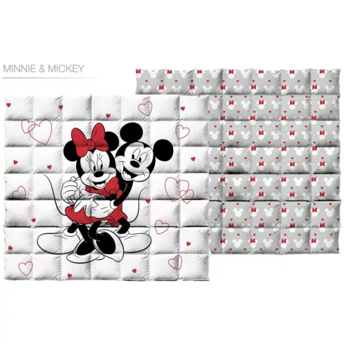 Disney Minnie Mickey Love steppelt ágytakaró, paplan 240x220cm