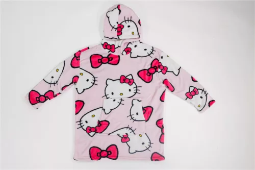 Hello Kitty Bow felnőtt belebújós plüss polár takaró, poncsó