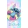 Disney Lilo és Stitch, A csillagkutya Rainbow Waves fürdőlepedő, strand törölköző 70x140cm (Fast Dry)