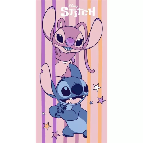 Disney Lilo és Stitch, A csillagkutya Sweet Surprise fürdőlepedő, strand törölköző 70x140cm (Fast Dry)