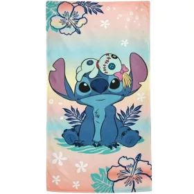   Disney Lilo és Stitch, A csillagkutya Flower Island fürdőlepedő, strand törölköző 70x140cm (Fast Dry)