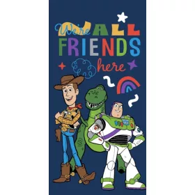   Disney Toy Story (Játékháború) Friends Here fürdőlepedő, strand törölköző 70x140cm (Fast Dry)