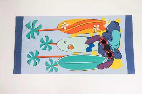 Disney Lilo és Stitch, A csillagkutya Surf Paradise fürdőlepedő, strand törölköző 70x140cm (Fast Dry)