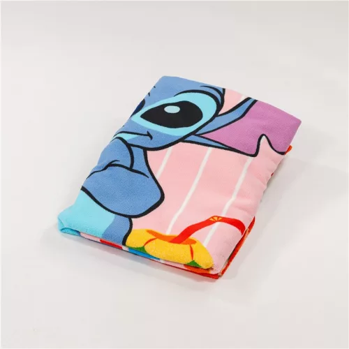 Disney Lilo és Stitch, A csillagkutya Summer Relax fürdőlepedő, strand törölköző 70x140cm (Fast Dry)