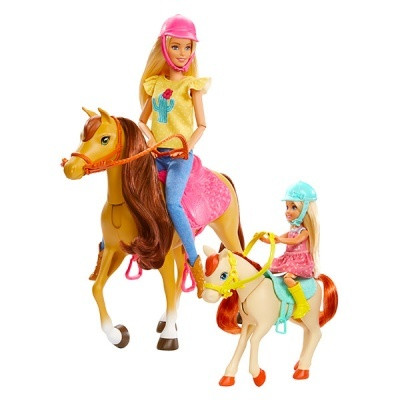 Barbie lovarda játékszett