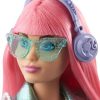 Barbie: Hercegnő kaland - Rózsaszín hajú molett baba kiscicával