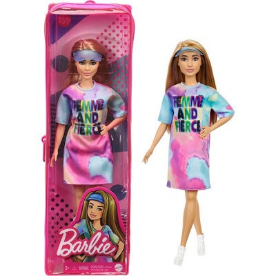 Barbie Fashionista barátnők - Batikolt ruhában GRB51 /159/