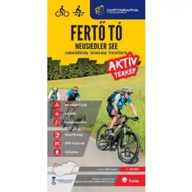   Fertő tó aktív térkép - kerékpáros-, vízi- és horgásztérkép 1:80 000