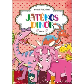 Játékos dinók - Matricás kifestő