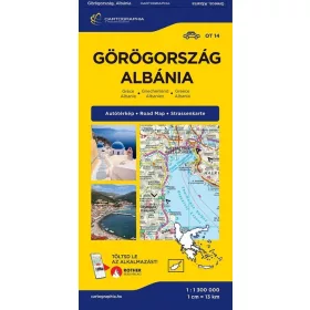 Görögország, Albánia autótérkép
