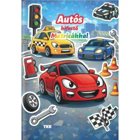 Autós kifestő - Matricákkal