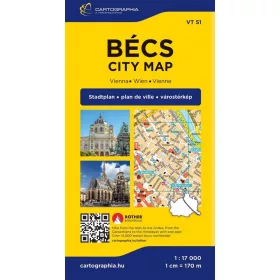 Bécs (keményborítós) belvárostérkép