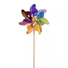 Színes műanyag szélforgó - 31 cm