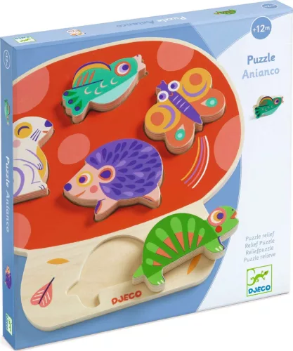 Djeco DJ01066 Gomba lakók fa formabeillesztő Anianco