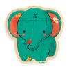 Djeco 1823 Fa puzzle - Elefánt, 14 db-os - Puzzlo Elephant