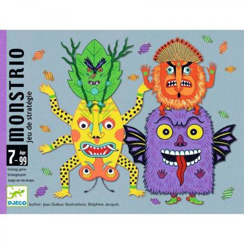 Djeco 5086 Kártyajáték - Szörnytrió - Monstrio