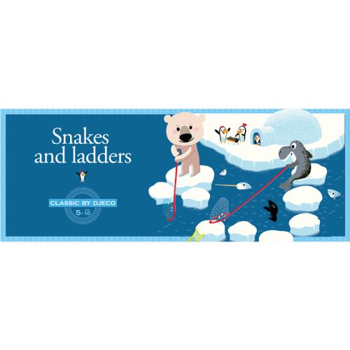 Djeco 5208 Társasjáték klasszikus - Kígyók és létrák - Snake and ladders