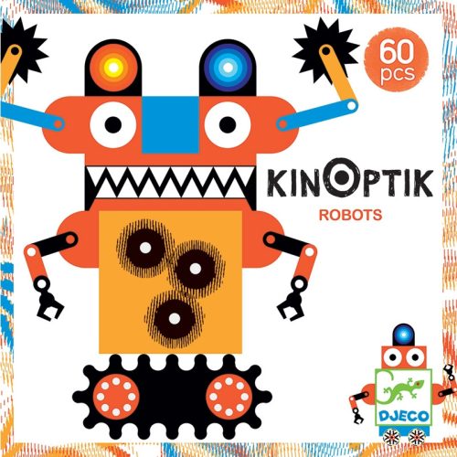 Djeco 5611 Optikai puzzle - Robotok, 60 db-os - Kinoptik Robots