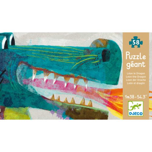 Djeco 7170 Óriás puzzle - Leon a sárkány - Leon the dragon