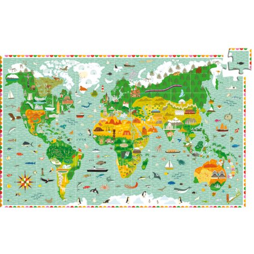 Djeco 7412 Megfigyeltető puzzle - Lenyűgöző világ 200 db-os