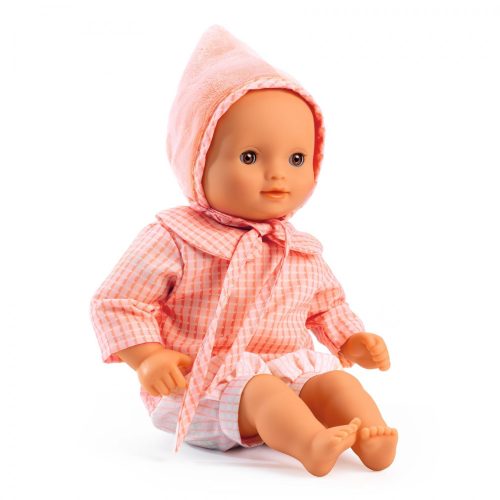 Djeco 7731 Játékbaba - Róza, barna szemű, 32 cm - Rose brown eyes