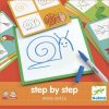 Djeco 8319 Rajzolás lépésről lépésre - Állatok - Step by step Animals and Co