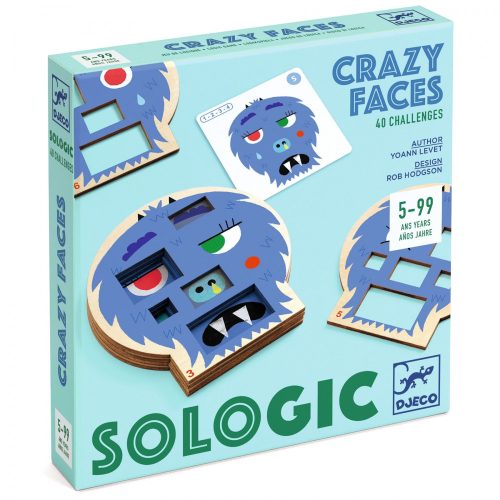 Djeco 8591 Logikai játék - Szörnyűlködés - Crazy faces
