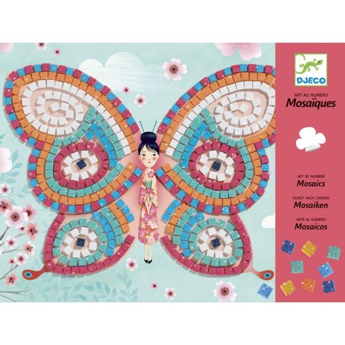 Djeco 8898 Mozaikkép készítés - Pillangók - Butterflies