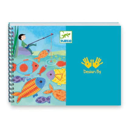 Djeco 8986 Művészeti műhely - Színező, Egy nap vidéken - A day in the countryside