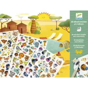   Djeco 9560 Satírozó képkészítő - Tájak - Savannah, desert, and North Pole: time for fun!