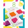 Djeco 9798 Kreatív eszközök - Nyomdapárna készlet, 8 pop szín - 8 ink pads and 1 cleaner - pop