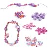 Djeco 9810 Fa gyöngyök pillangókkal - Wooden beads, buterflies