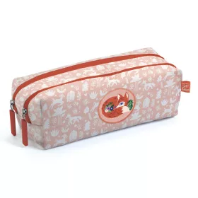   Djeco DD00312 Tolltartó két rekesszel - Róka - Fox pencil cases