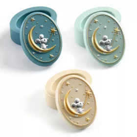   Djeco DD03446 Tejfogtároló doboz - Pasztell - Pastel toothbox