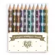 Djeco DD03730 Mini metálszínű ceruza, 10 szín - 10 Chichi mini metalic pencils