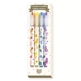   Djeco DD03740 Csillámtoll, 4 szín - 4 Tinou glitter markers