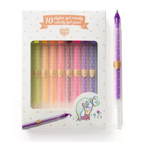   Djeco DD03779 Zseléstoll készlet - 10 pasztell szín - 10 candy gel pens