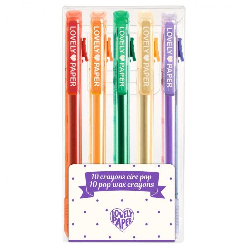 Viaszkréta-toll készlet 5 menő színben - 5 pop wax crayons